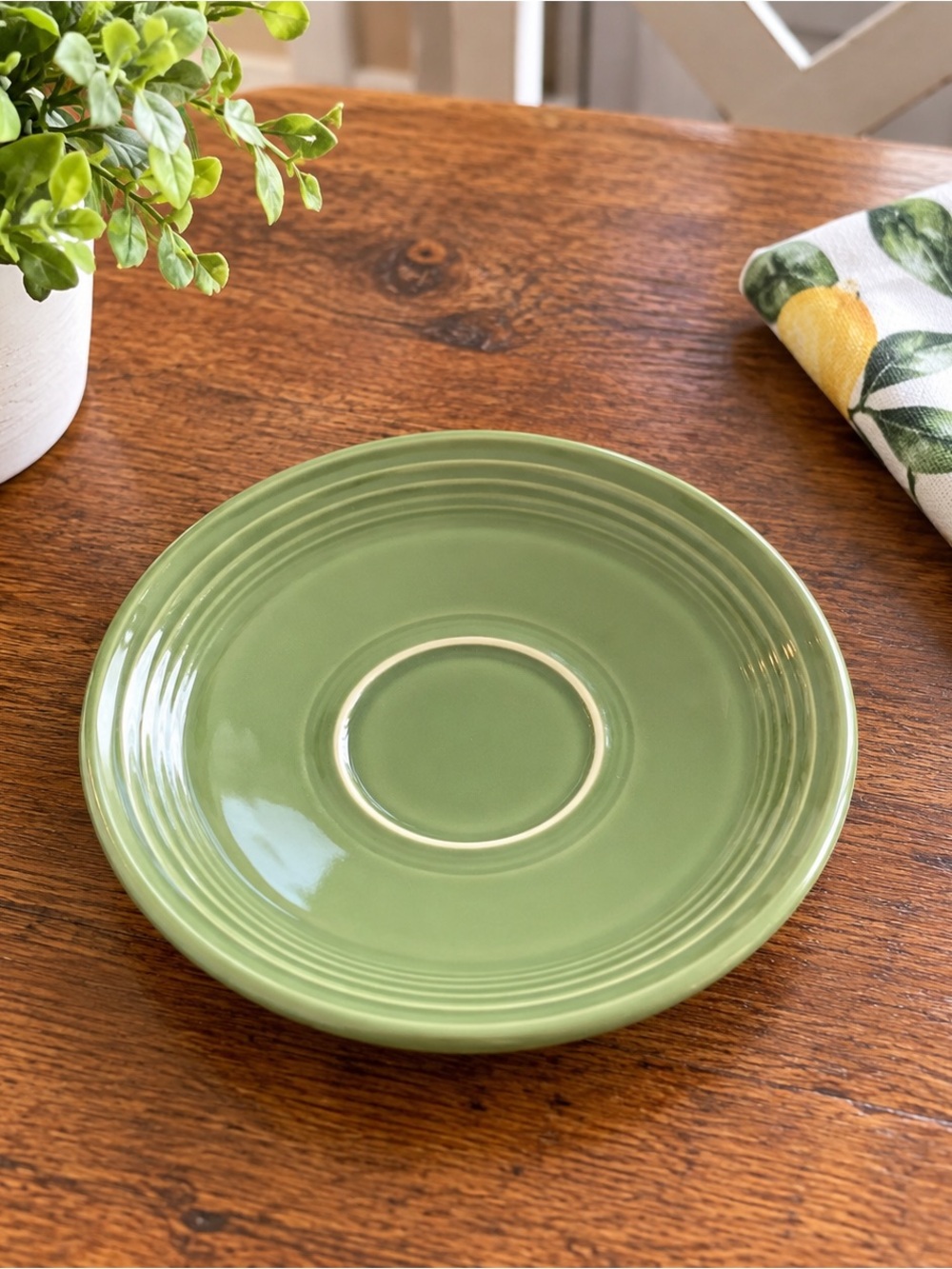 Vintage Fiesta Green Saucer – Homer Laughlin USA